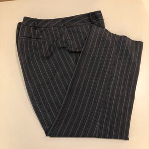 Gray with White Pinstripe Pants